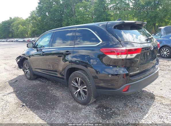 5TDBZRFH7KS986062 2019 TOYOTA HIGHLANDER Black Задня ліва чверть