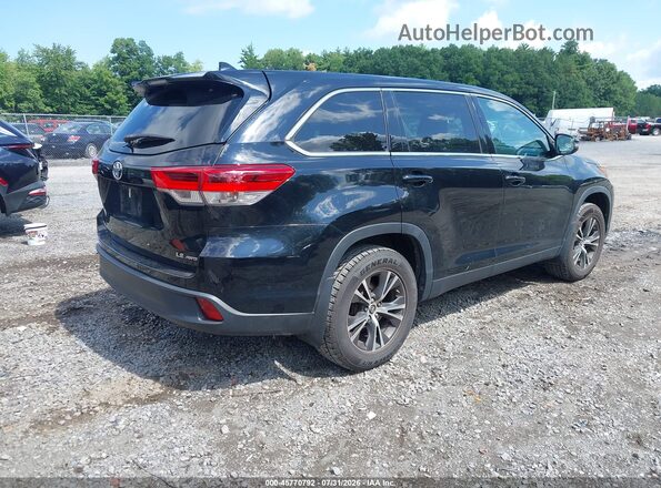 5TDBZRFH7KS986062 2019 TOYOTA HIGHLANDER Black Задня права чверть