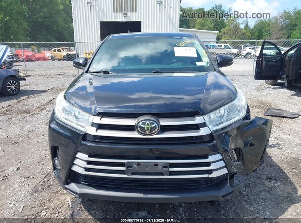 5TDBZRFH7KS986062 2019 TOYOTA HIGHLANDER Black Вид щитка приладів