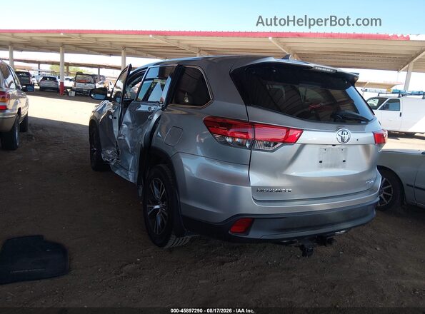 5TDBZRFH8HS429041 2017 TOYOTA HIGHLANDER Серебряный Задняя левая четверть