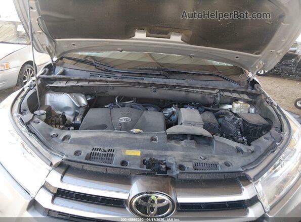 5TDBZRFH8HS429041 2017 TOYOTA HIGHLANDER Серебряный Вид сзади