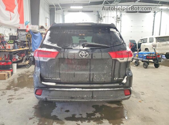 5TDBZRFH8JS827579 2018 TOYOTA HIGHLANDER Black Vista trasera