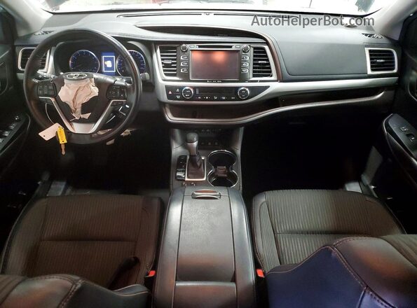 5TDBZRFH8JS827579 2018 TOYOTA HIGHLANDER Black Vista del salpicadero
