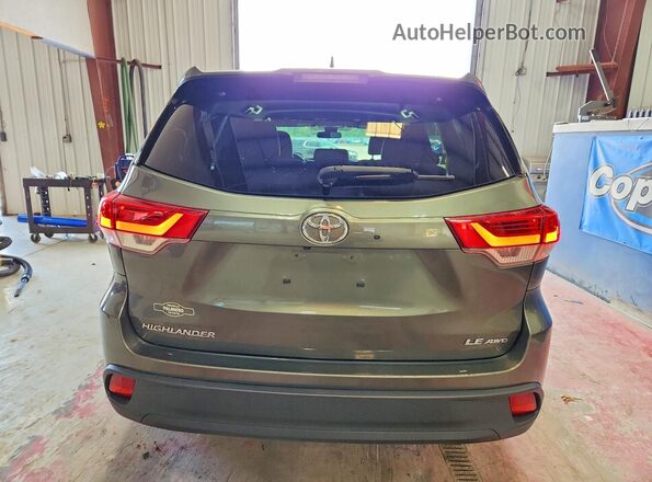 5TDBZRFHXHS384829 2017 TOYOTA HIGHLANDER Green უკანა ხედი