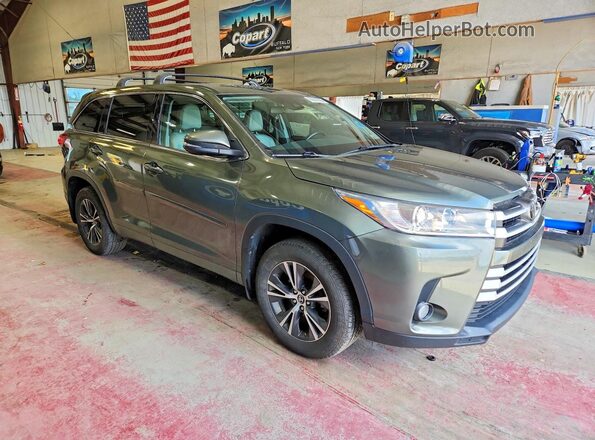 5TDBZRFHXHS384829 2017 TOYOTA HIGHLANDER Green წინა მარჯვენა