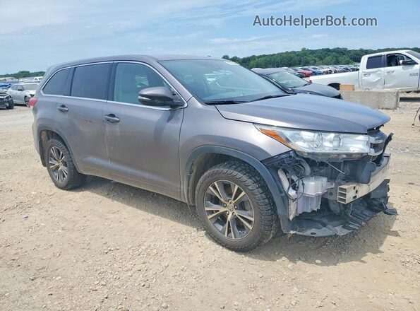 5TDBZRFHXJS867193 2018 TOYOTA HIGHLANDER Gray Delantero derecho