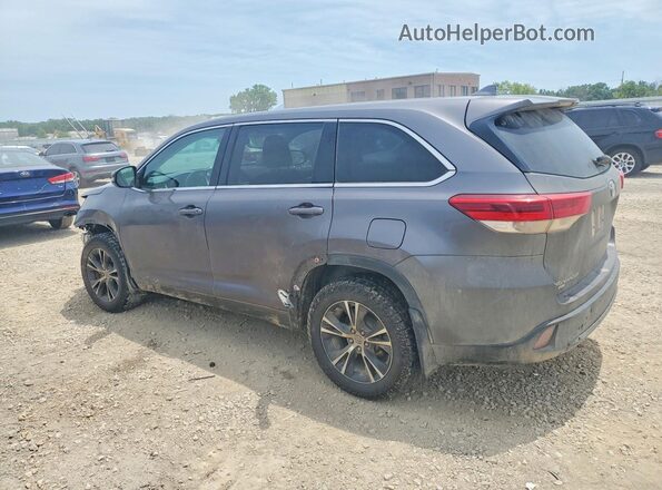 5TDBZRFHXJS867193 2018 TOYOTA HIGHLANDER Gray Trasero izquierdo