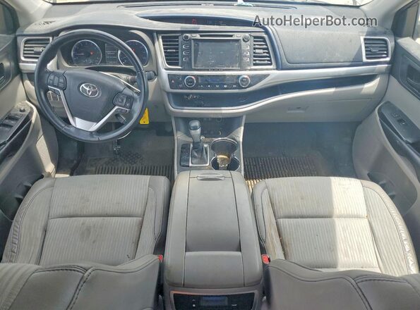 5TDBZRFHXJS867193 2018 TOYOTA HIGHLANDER Gray Vista del salpicadero