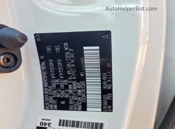 5TDCSKFC1RS153856 2024 TOYOTA SIENNA White Սալոնի 360 աստիճան տեսք