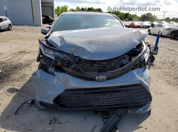 5TDCSKFC4SS166879 2025 TOYOTA SIENNA Gray Widok z przodu
