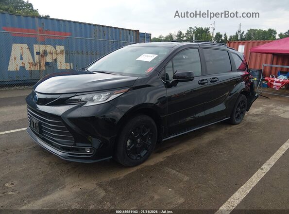 5TDCSKFC5SS168785 2025 TOYOTA SIENNA Black Vista tres cuartos delantera izquierda
