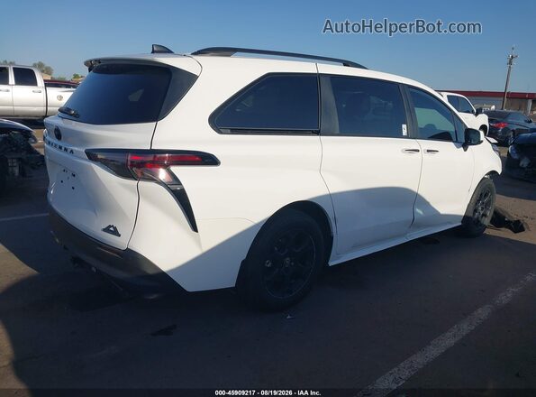 5TDCSKFC8TS252925 2026 TOYOTA SIENNA Белый Задняя правая четверть