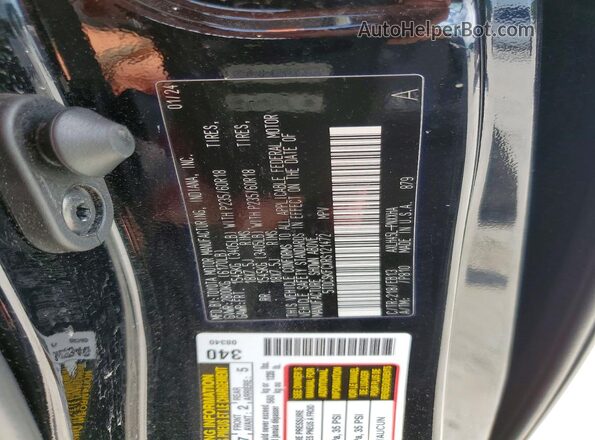 5TDCSKFCXRS121472 2024 TOYOTA SIENNA Черный Вид наклейки с VIN-кодом