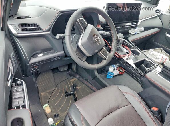 5TDCSKFCXSS223568 2025 TOYOTA SIENNA Gray წინა პანელის ხედი