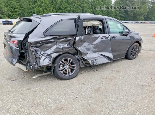 5TDCSKFCXSS223568 2025 TOYOTA SIENNA Gray უკანა მარჯვენა