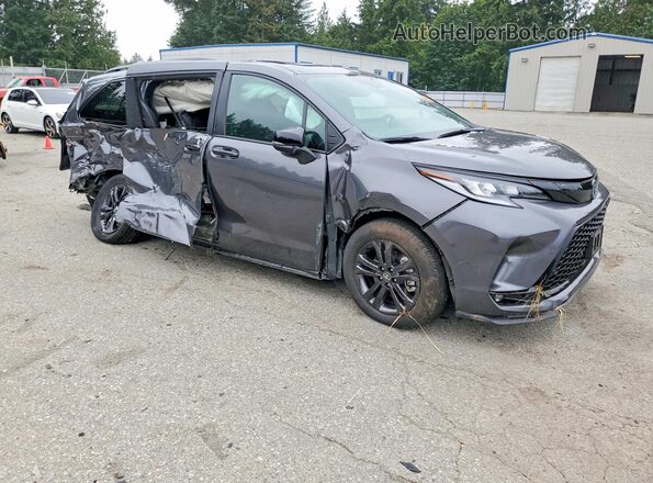 5TDCSKFCXSS223568 2025 TOYOTA SIENNA Gray წინა მარჯვენა