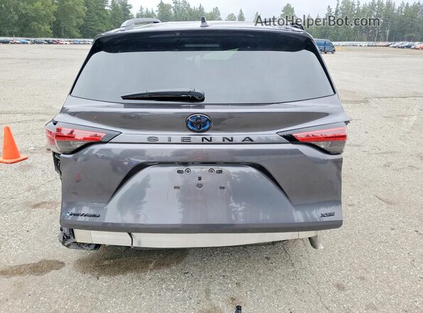 5TDCSKFCXSS223568 2025 TOYOTA SIENNA Gray უკანა ხედი