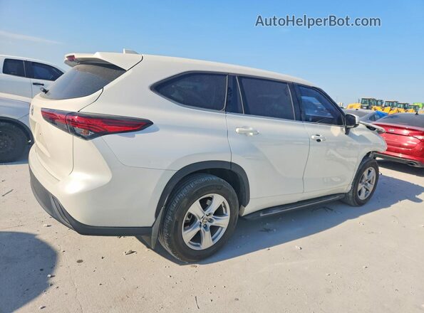 5TDCZRAH0LS021492 2020 TOYOTA HIGHLANDER Белый Вид сзади