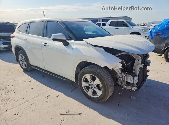 5TDCZRAH0LS021492 2020 TOYOTA HIGHLANDER Белый Вид панели приборов