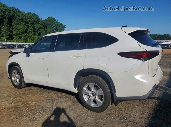 5TDCZRAH2NS125629 2022 TOYOTA HIGHLANDER White Հետևի ձախ