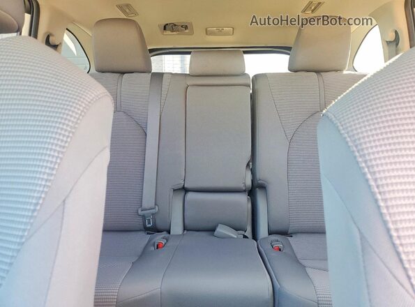 5TDCZRAH2NS125629 2022 TOYOTA HIGHLANDER White Հետևի նստատեղերի տեսք