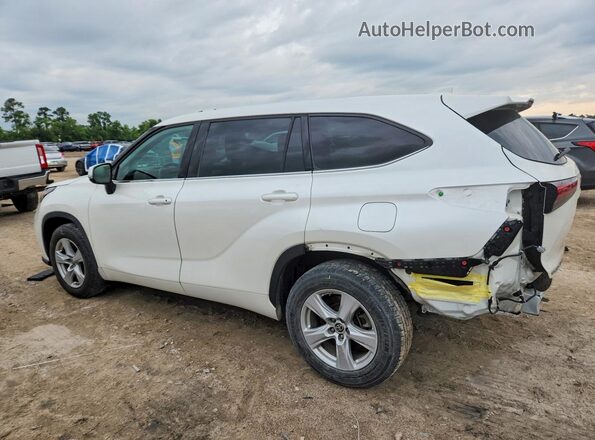 5TDCZRAH3LS001365 2020 TOYOTA HIGHLANDER White Հետևի ձախ