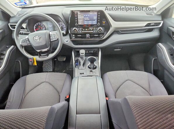 5TDCZRAH3LS001365 2020 TOYOTA HIGHLANDER White Առջևի վահանակի տեսք