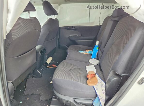 5TDCZRAH3LS028789 2020 TOYOTA HIGHLANDER White Rear interior view