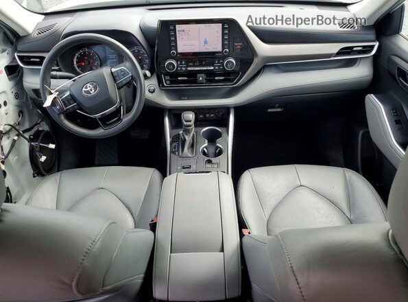 5TDCZRAH3LS503292 2020 TOYOTA HIGHLANDER White Dashboard view