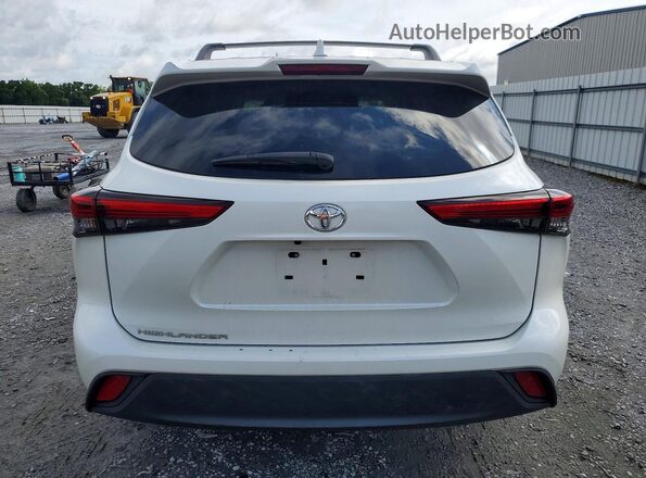 5TDCZRAH3LS503292 2020 TOYOTA HIGHLANDER White Rear view