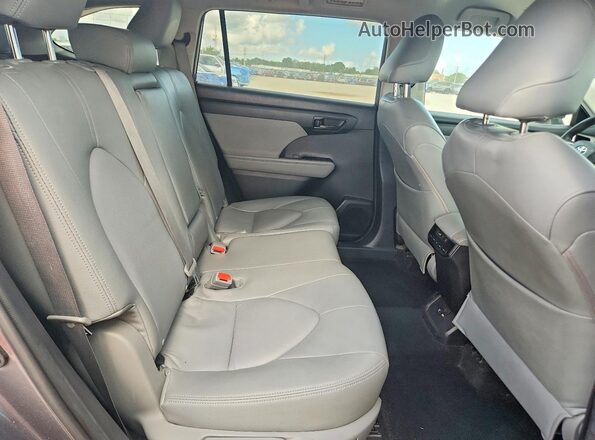 5TDCZRAH4MS517459 2021 TOYOTA HIGHLANDER Gray Vista interior trasera