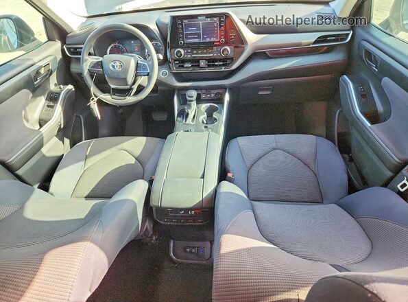 5TDCZRAH7LS509855 2020 TOYOTA HIGHLANDER Серый Вид панели приборов