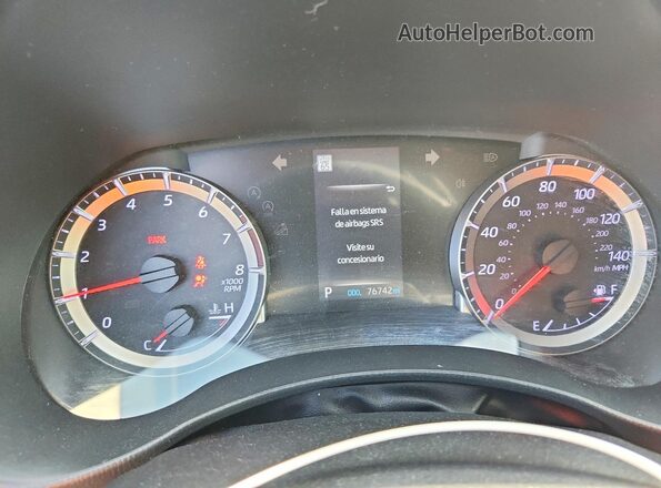 5TDCZRAH7LS509855 2020 TOYOTA HIGHLANDER Серый Вид щитка приборов