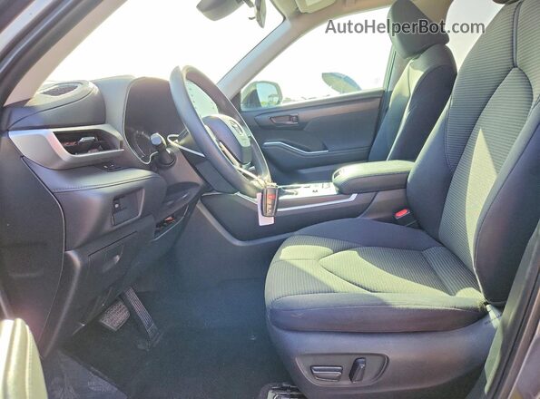 5TDCZRAH7LS509855 2020 TOYOTA HIGHLANDER Серый Вид салона спереди