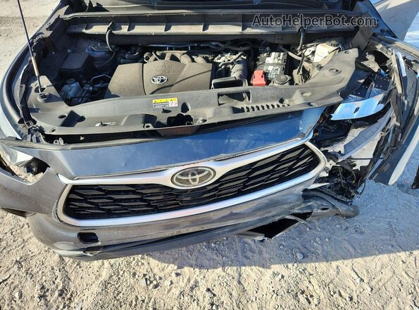 5TDCZRAH7LS509855 2020 TOYOTA HIGHLANDER Серый Вид подкапотного пространства