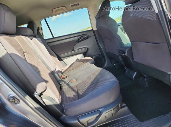 5TDCZRAH7LS509855 2020 TOYOTA HIGHLANDER Серый Вид задней части салона
