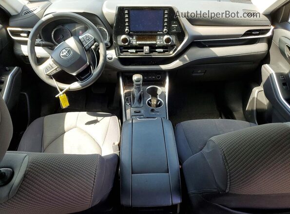 5TDCZRBH4LS505731 2020 TOYOTA HIGHLANDER Black Առջևի վահանակի տեսք