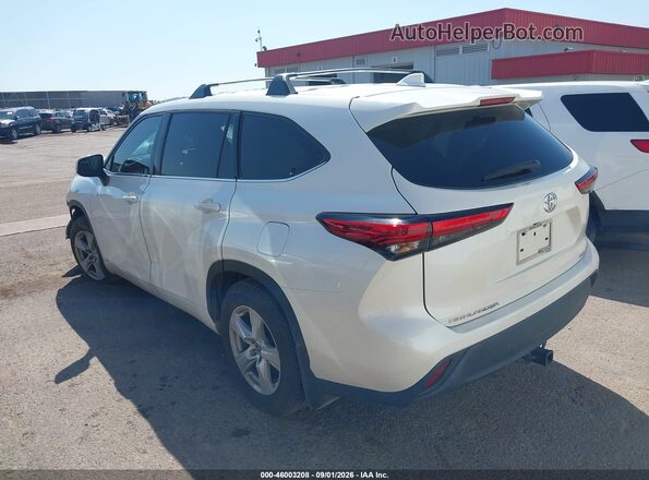 5TDCZRBH4MS523289 2021 TOYOTA HIGHLANDER Белый Задняя левая четверть