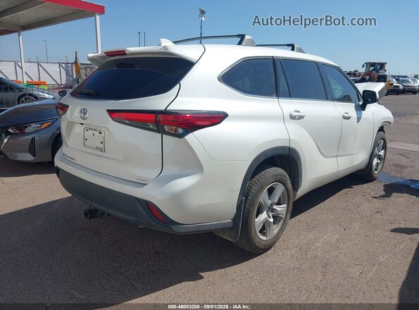 5TDCZRBH4MS523289 2021 TOYOTA HIGHLANDER Белый Задняя правая четверть