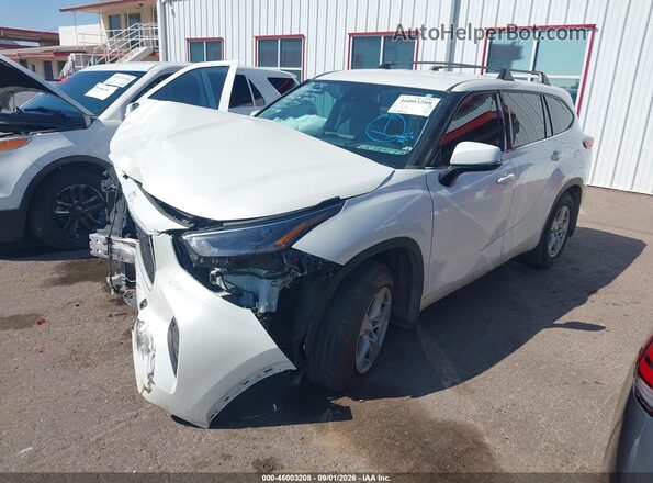 5TDCZRBH4MS523289 2021 TOYOTA HIGHLANDER Белый Передняя левая четверть