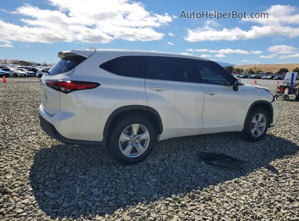 5TDCZRBHXMS073762 2021 TOYOTA HIGHLANDER Белый Задняя правая четверть