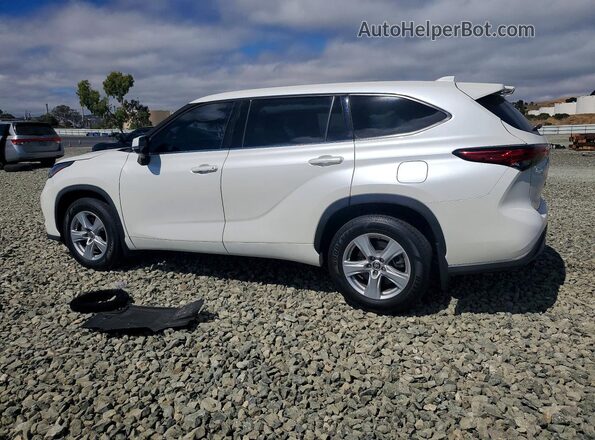 5TDCZRBHXMS073762 2021 TOYOTA HIGHLANDER Белый Задняя левая четверть