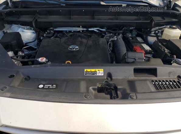 5TDCZRBHXMS073762 2021 TOYOTA HIGHLANDER Белый Вид задней части салона