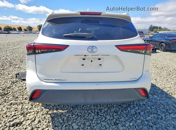 5TDCZRBHXMS073762 2021 TOYOTA HIGHLANDER Белый Вид сзади