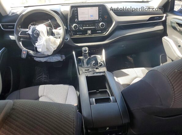 5TDCZRBHXMS073762 2021 TOYOTA HIGHLANDER Белый Вид панели приборов