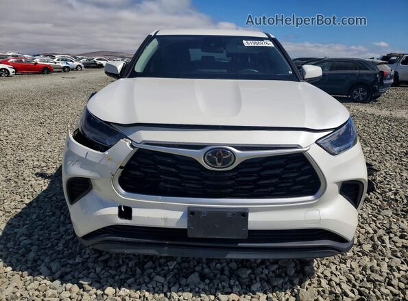 5TDCZRBHXMS073762 2021 TOYOTA HIGHLANDER Белый Вид спереди
