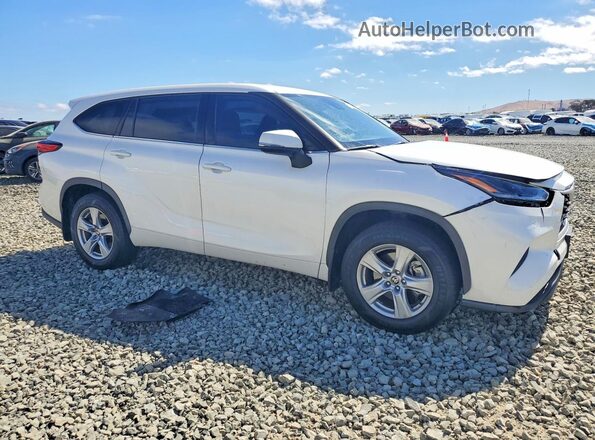 5TDCZRBHXMS073762 2021 TOYOTA HIGHLANDER Белый Передняя правая четверть