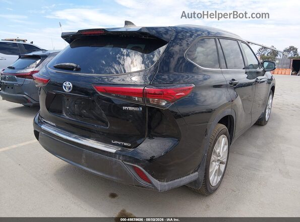 5TDDBRCH2MS523105 2021 TOYOTA HIGHLANDER Black უკანა მარჯვენა