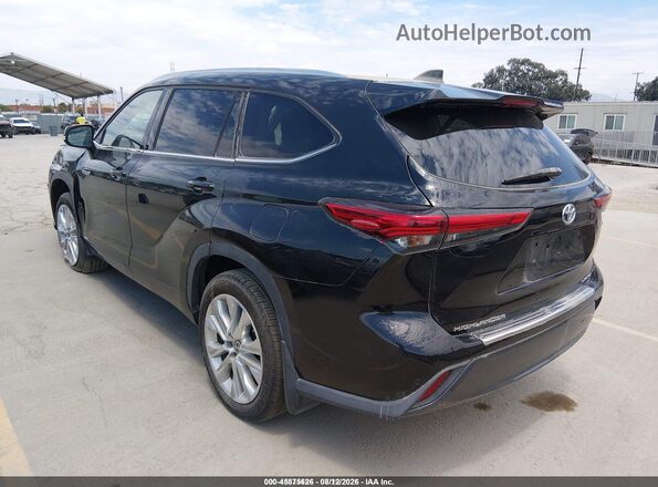 5TDDBRCH2MS523105 2021 TOYOTA HIGHLANDER Black უკანა მარცხენა