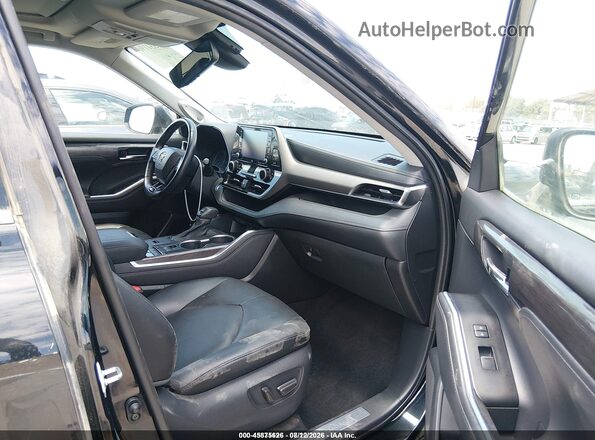 5TDDBRCH2MS523105 2021 TOYOTA HIGHLANDER Black წინა სალონის ხედი